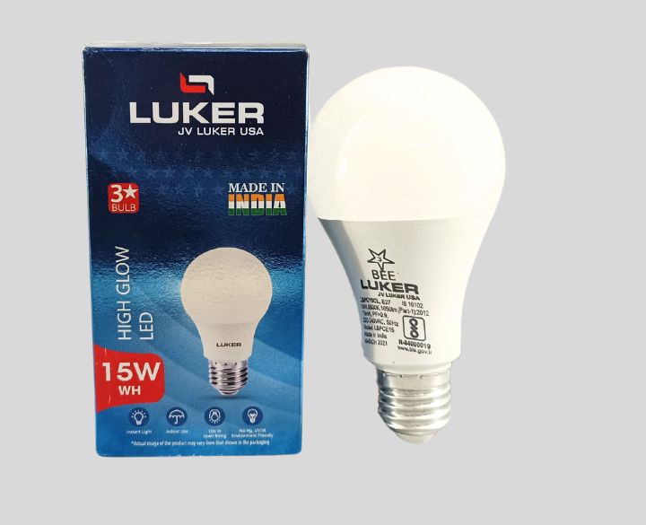 Luker LED 15W Bulb E27 White Light-1